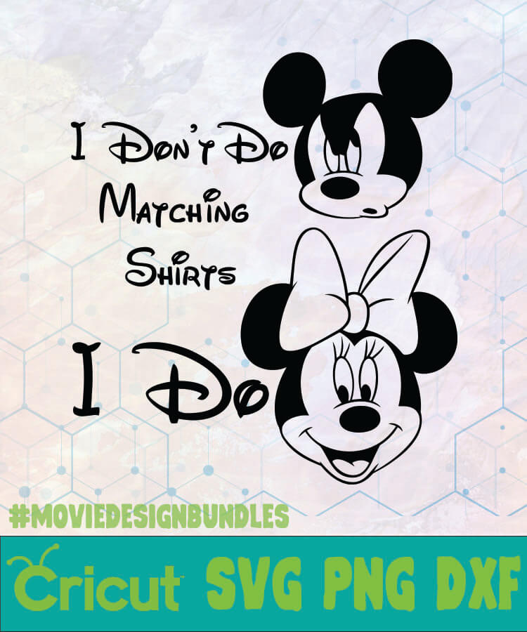 Download COUPLE I DONT DO MATCHING SHIRTS DISNEY LOGO SVG, PNG, DXF ...