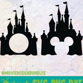 DISNEY CASTLE DISNEY LOGO SVG, PNG, DXF - Movie Design Bundles