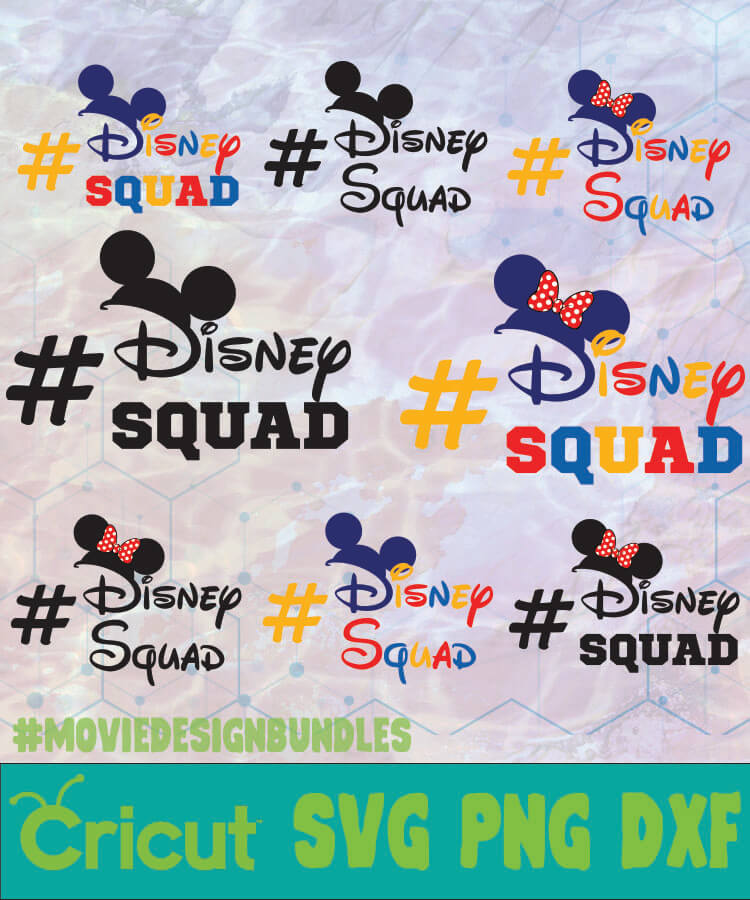 Disney Squad Mickey Bundle Logo Svg Png Dxf Movie Design Bundles
