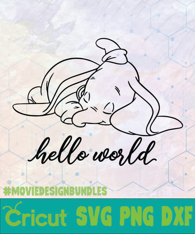 Dumbo Hello World Disney Logo Svg Png Dxf Movie Design Bundles