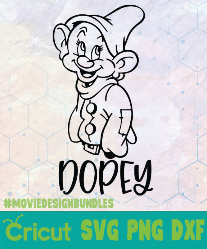 Dwarf Dopey Disney Logo Svg Png Dxf Movie Design Bundles 