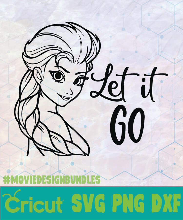 Download ELSA LET IT GO DISNEY LOGO SVG, PNG, DXF - Movie Design ...