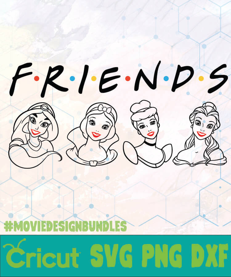 Friends Princesses Disney Logo Svg Png Dxf Movie Design Bundles