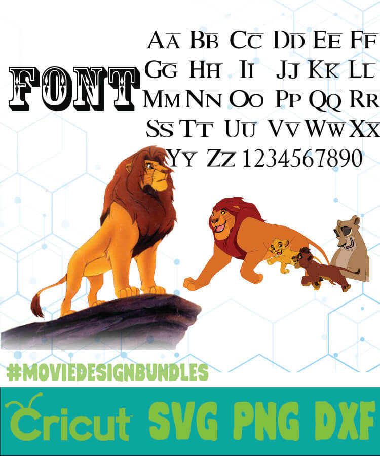 Download Lion King Font Disney Font Svg Png Dxf Movie Design Bundles
