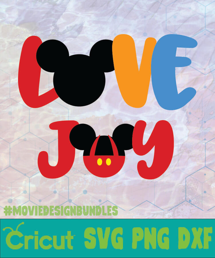 Download LOVE JOY MICKEY LOGO SVG PNG DXF - Movie Design Bundles