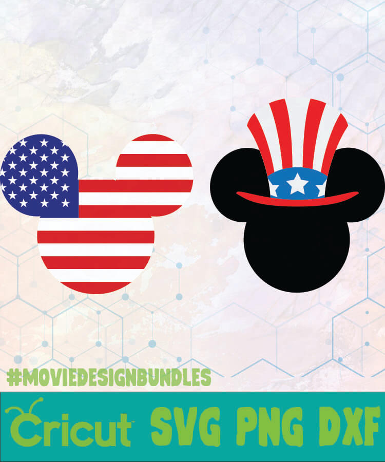 Download MICKEY FOURTH OF JULY DISNEY LOGO SVG, PNG, DXF - Movie ...