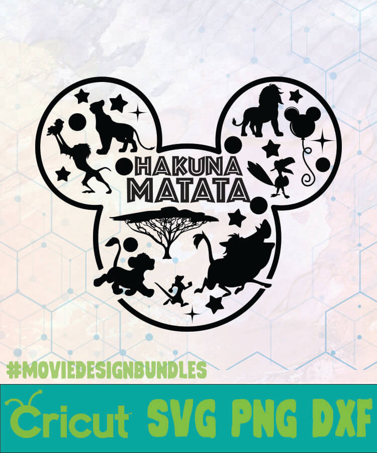 Download Mickey Outline Lion King Hakuna Matata Disney Logo Svg Png Dxf Movie Design Bundles