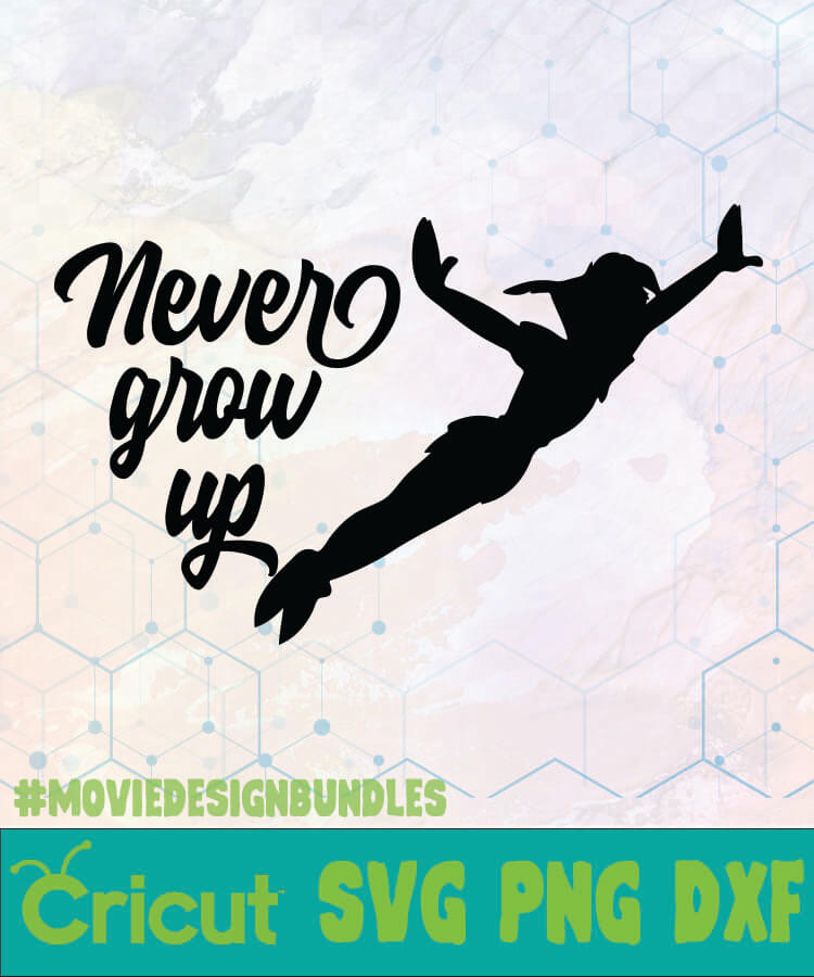 Download NEVER GROW UP 1 DISNEY LOGO SVG, PNG, DXF - Movie Design ...