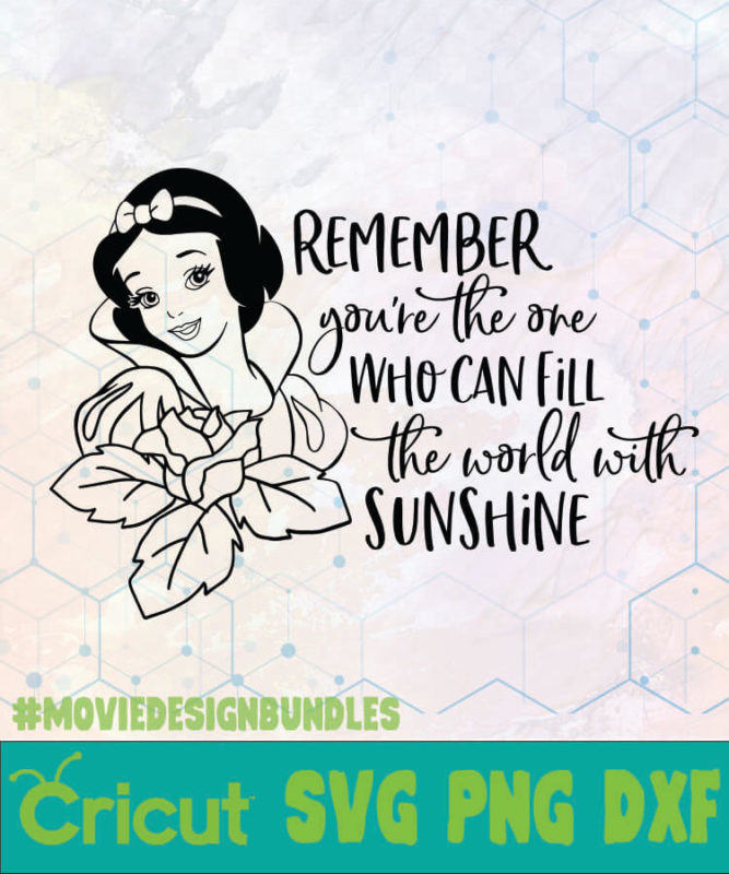 SNOW WHITE REMEMBER DISNEY LOGO SVG, PNG, DXF - Movie Design Bundles