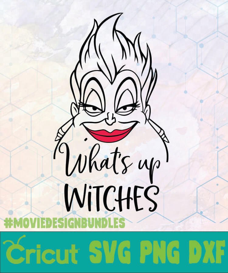 Download THE LITTLE MERMAID WHATS UP WITCHES URSULA DISNEY LOGO SVG ...