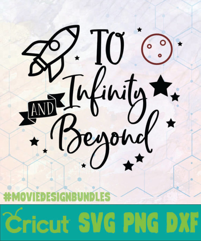 TO INFINITY AND BEYOND DISNEY LOGO SVG, PNG, DXF - Movie Design Bundles