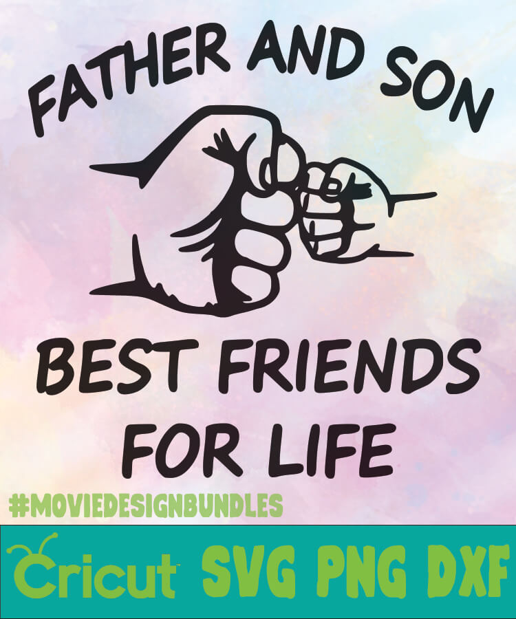 Download FATHER SON FIST BUMP FATHER DAY LOGO SVG, PNG, DXF - Movie ...