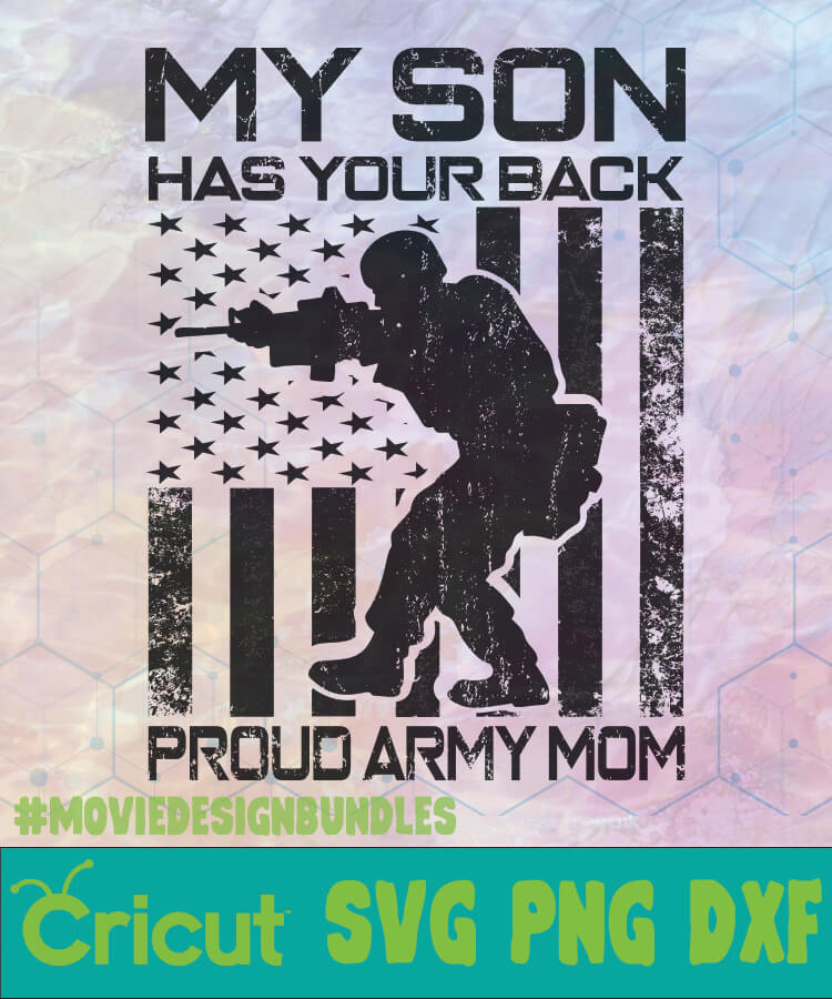 Proud Military Mom Svg Png Clip Art Cricut Svg Files Silhouette Dxf Cut Files
