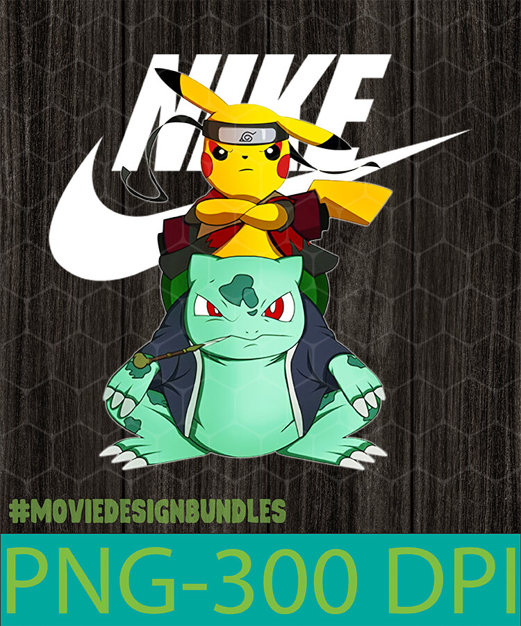 Pikachu Pokemon Nike Png Clipart Illustration Movie Design Bundles ...