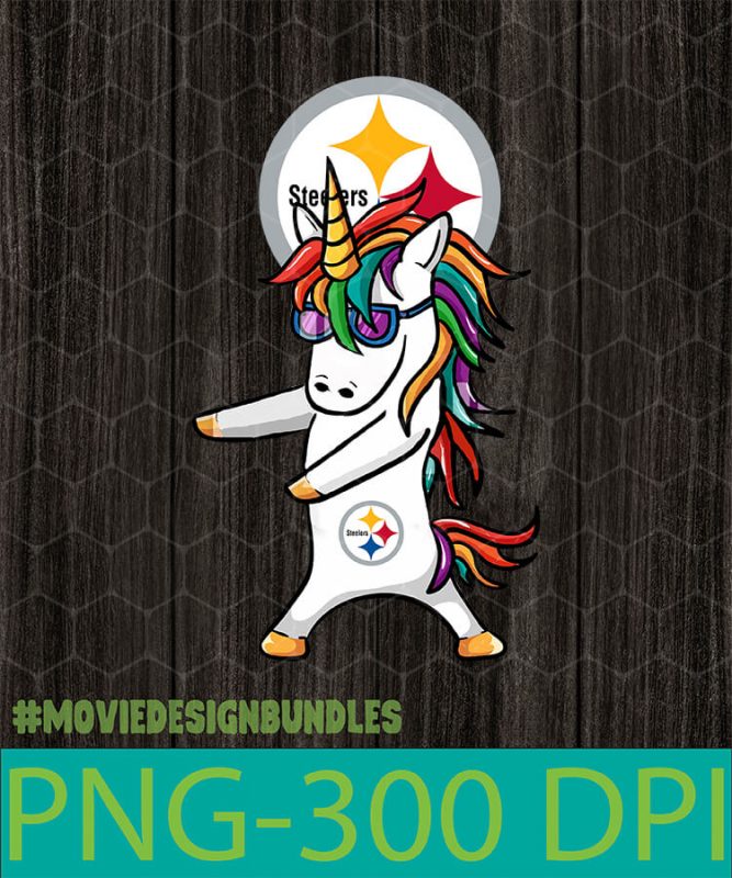 PITTSBURGH STEELERS UNICORN PNG CLIPART ILLUSTRATION - Movie Design Bundles