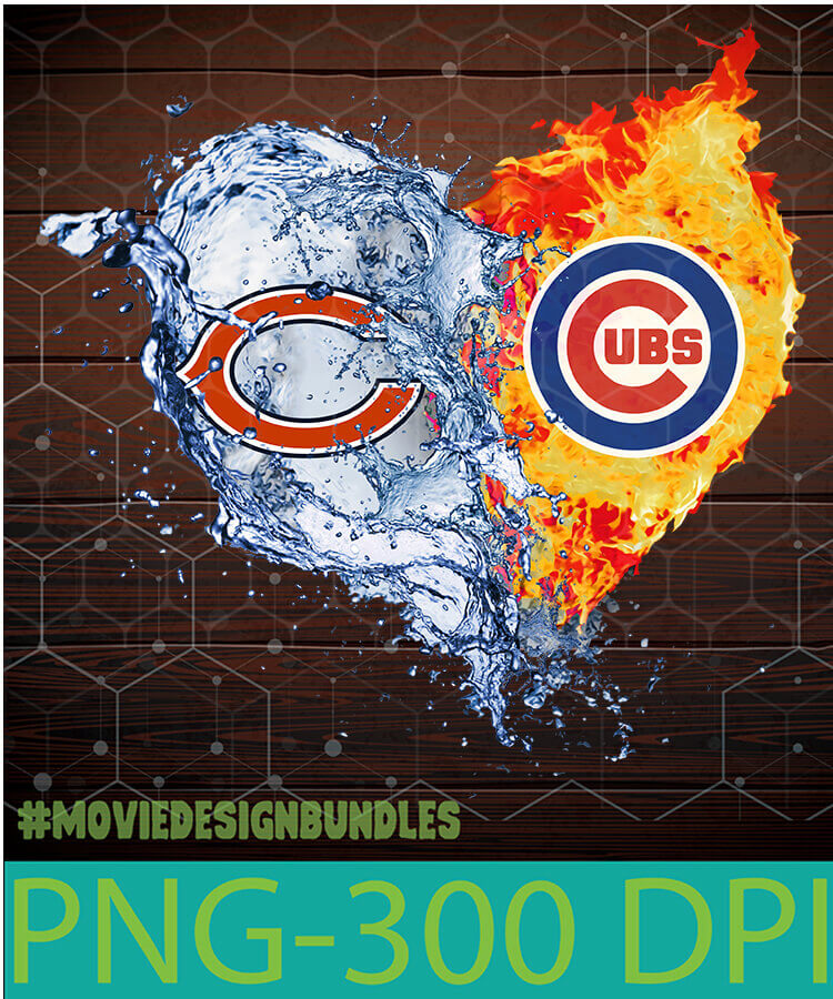 CHICAGO BEARS AND CHICAGO CUBS PNG CLIPART ILLUSTRATION Movie Design