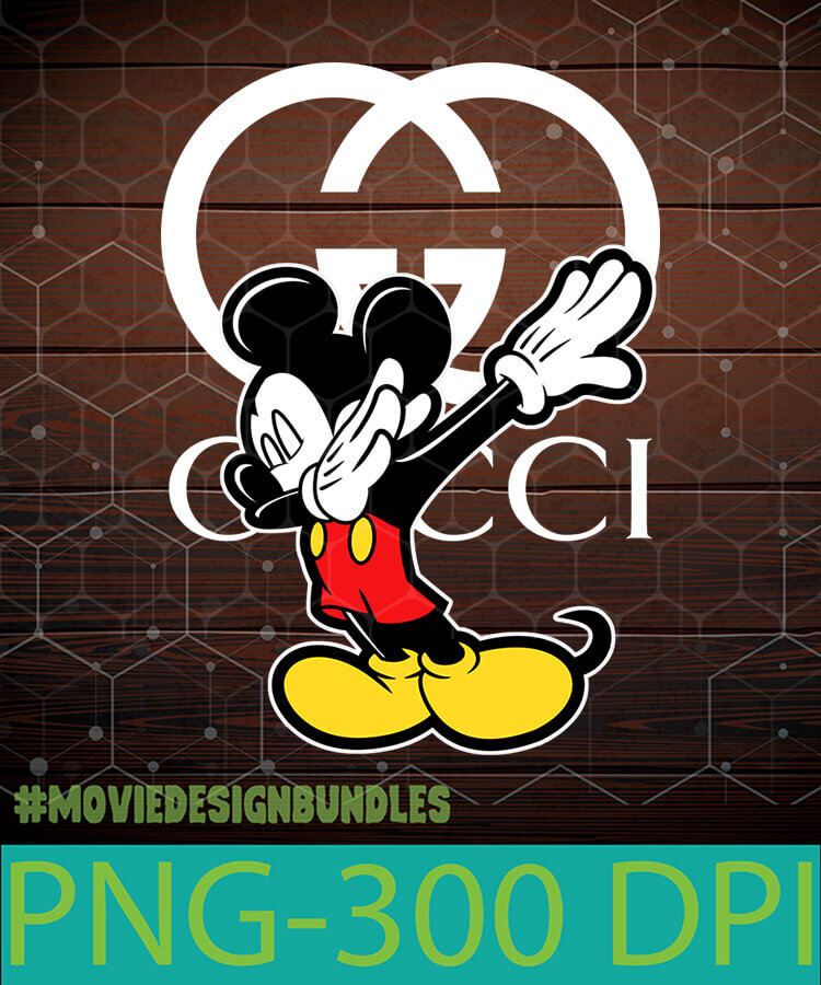 Download Mickey Dab Gucci Png Clipart Illustration Movie Design Bundles