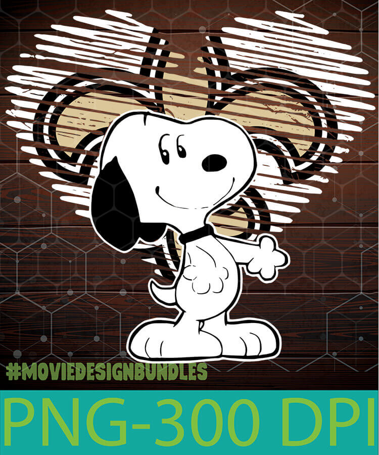 NEW ORLEANS SAINTS SNOOPY PNG CLIPART ILLUSTRATION - Movie Design Bundles