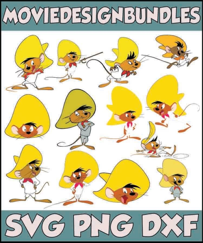 Speedy Gonzales looney tunes svg bundle - Movie Design Bundles