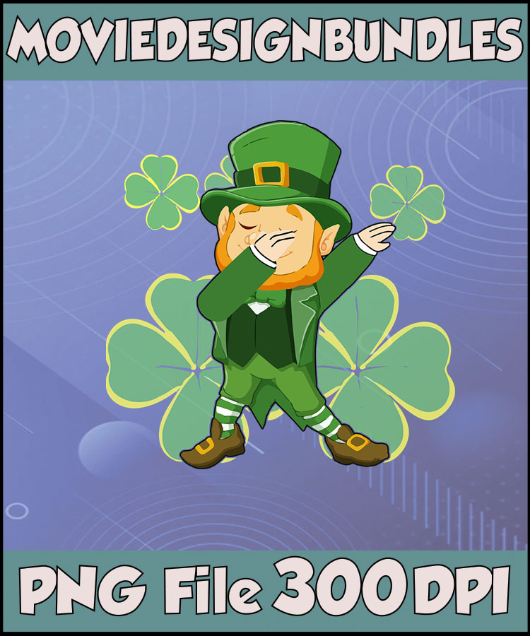 Dabbing Shamrock Football St Patricks Day Chicago Bears Svg, Sport Svg,  Dabbing Shamrock Football Svg, Patricks